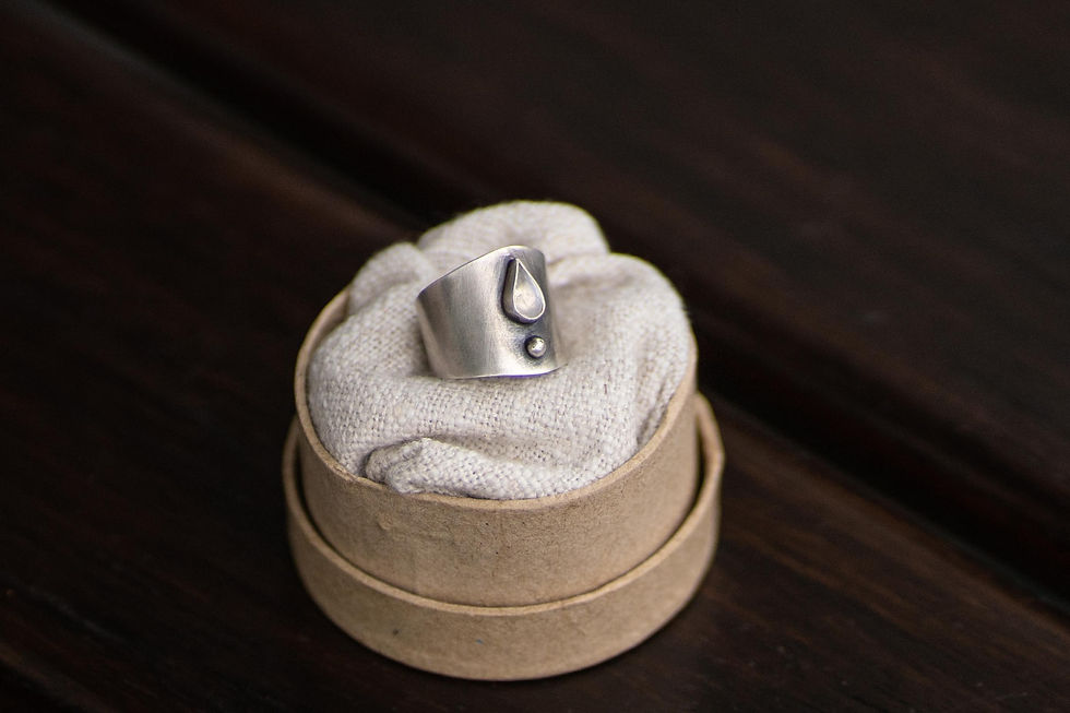 schildring silberring silber drops tropfen mondstein