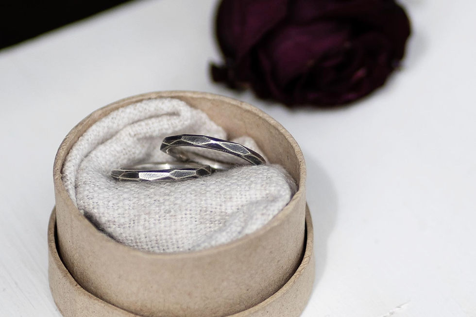 Miniaturbild: silber ring gefeilt dunkel oxidiert