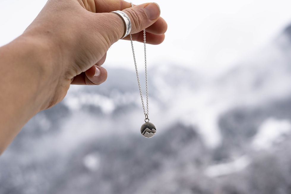 Miniaturbild: Bergschmuck Berkette silber Berghalskette Berge