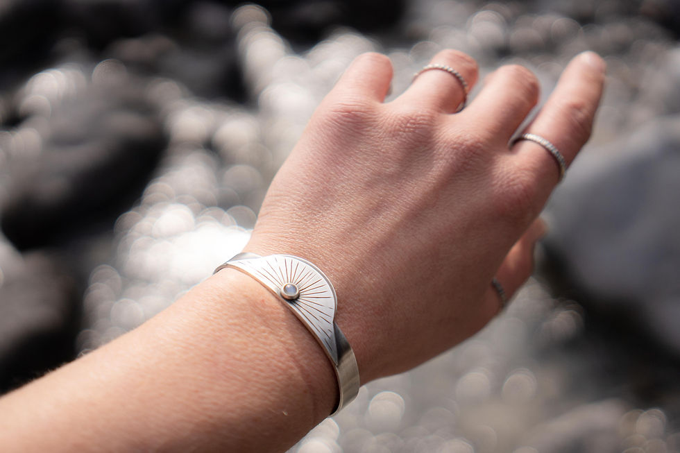 Miniaturbild: armreif shine silber strahlen sonne cuff