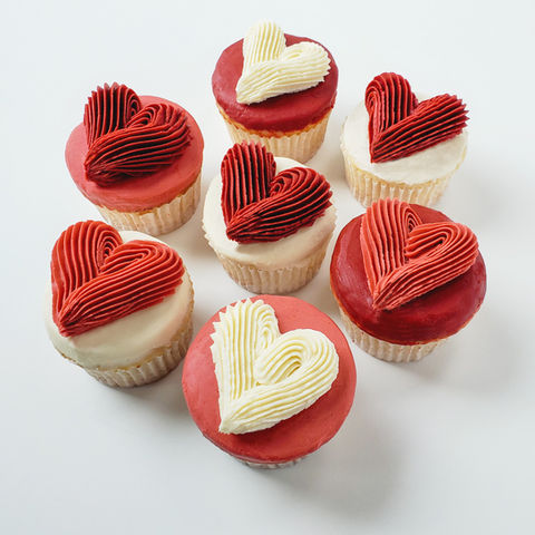 Valentine's Hearts Cupcakes