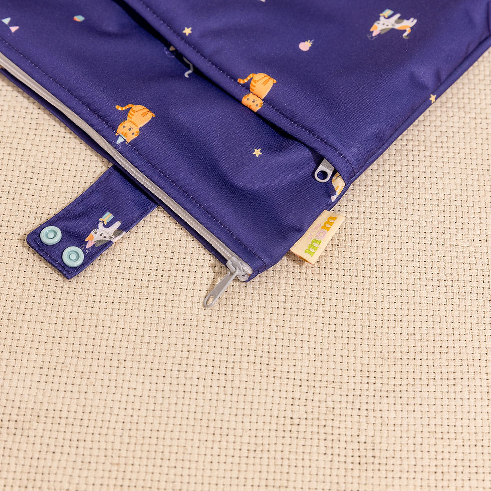Thumbnail: Double Zipper Wet Bag - Purrfect Life