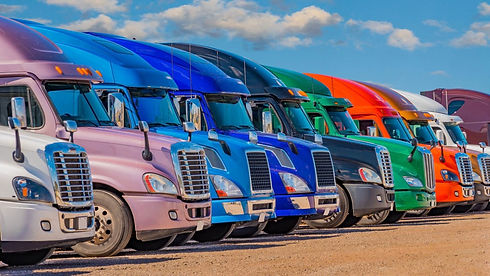 A fleet of Diesel Trucks