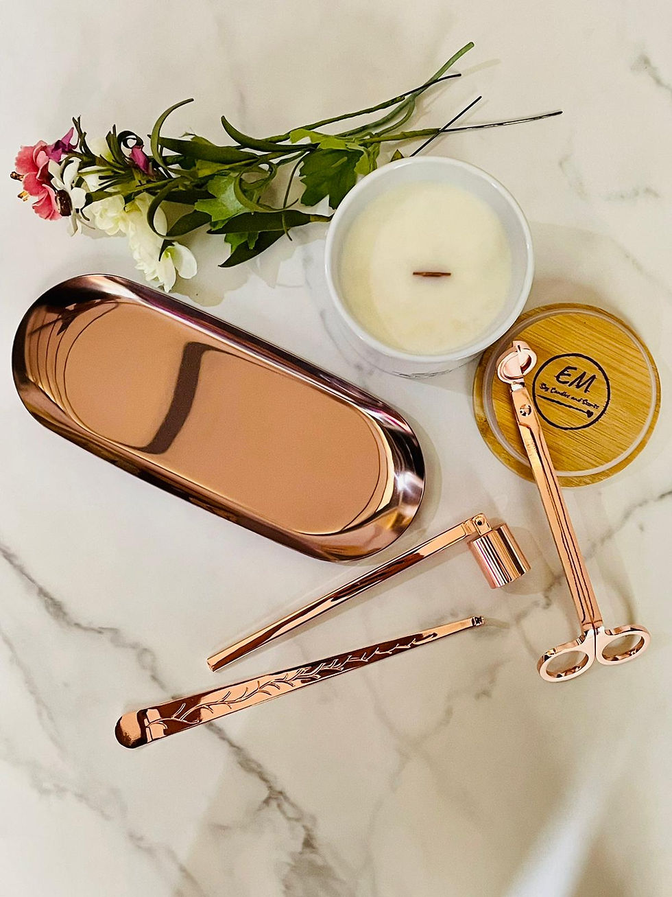 Candle Accessories : Rose Gold