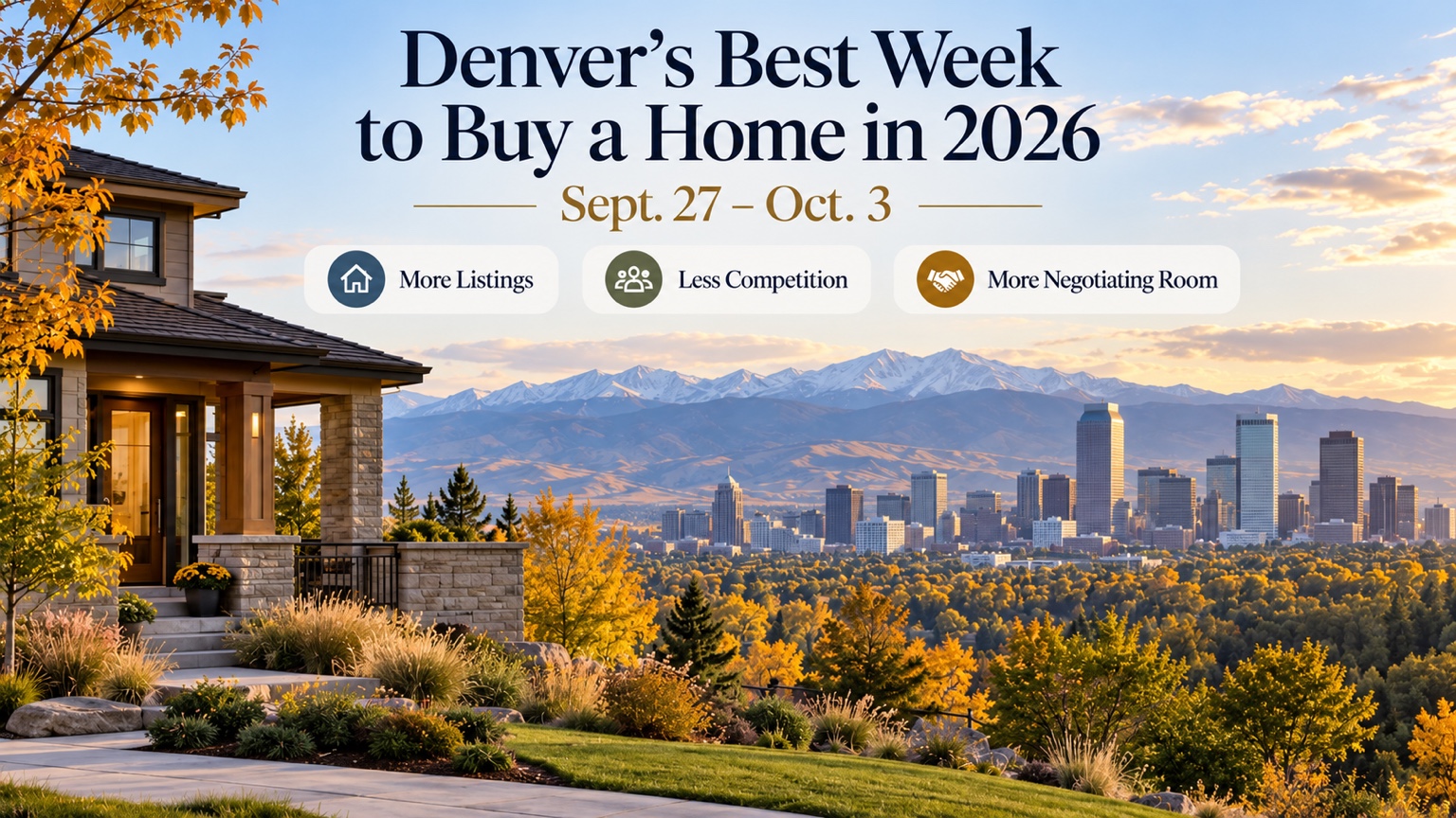 Denver's Best Week to Buy a Home in 2026, Sept. 27-Oct. 3