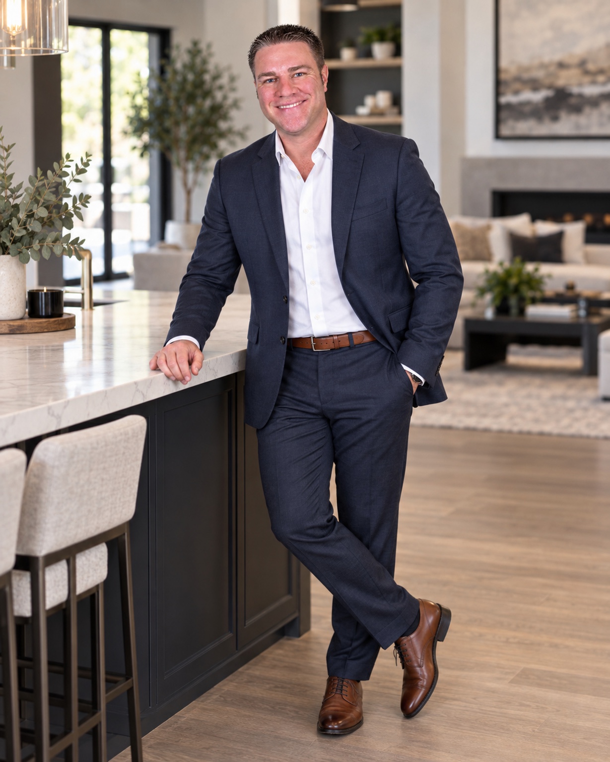 Eric Hyatt, Denver Metro Realtor with HomeSmart, in a modern residential interior