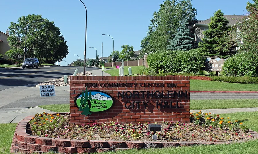 Northglenn civic sign / city hall in Northglenn, Colorado