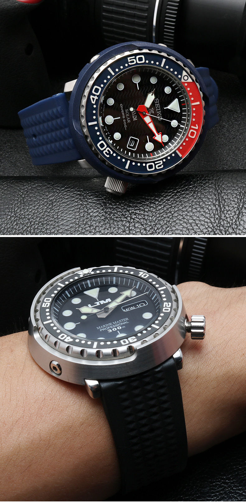 SEIKO Rubber Watch Band for Diver and Tuna Series