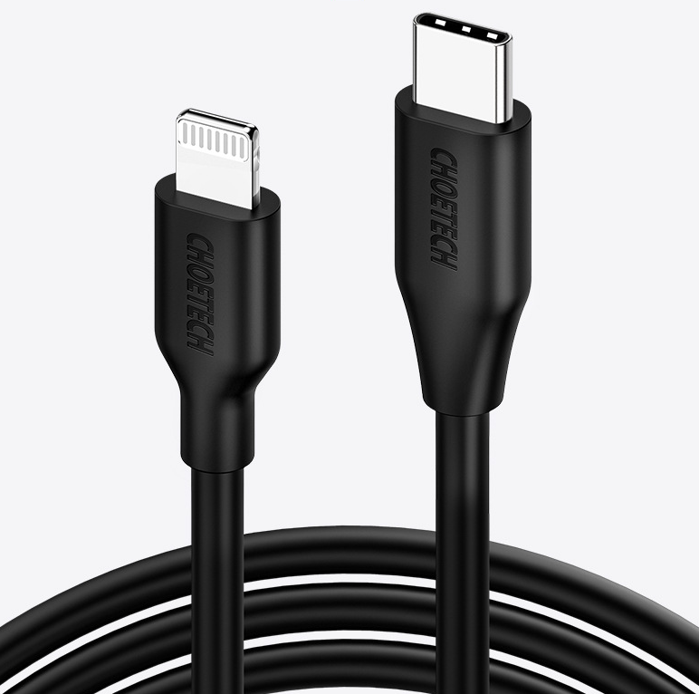 Thumbnail: CHOETECH 2m USB-C to Lightning MFi Certified Cable