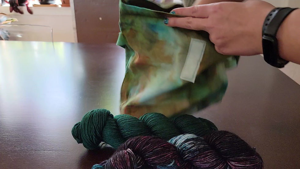 Thumbnail: Ice Dyed Project Bag - #7