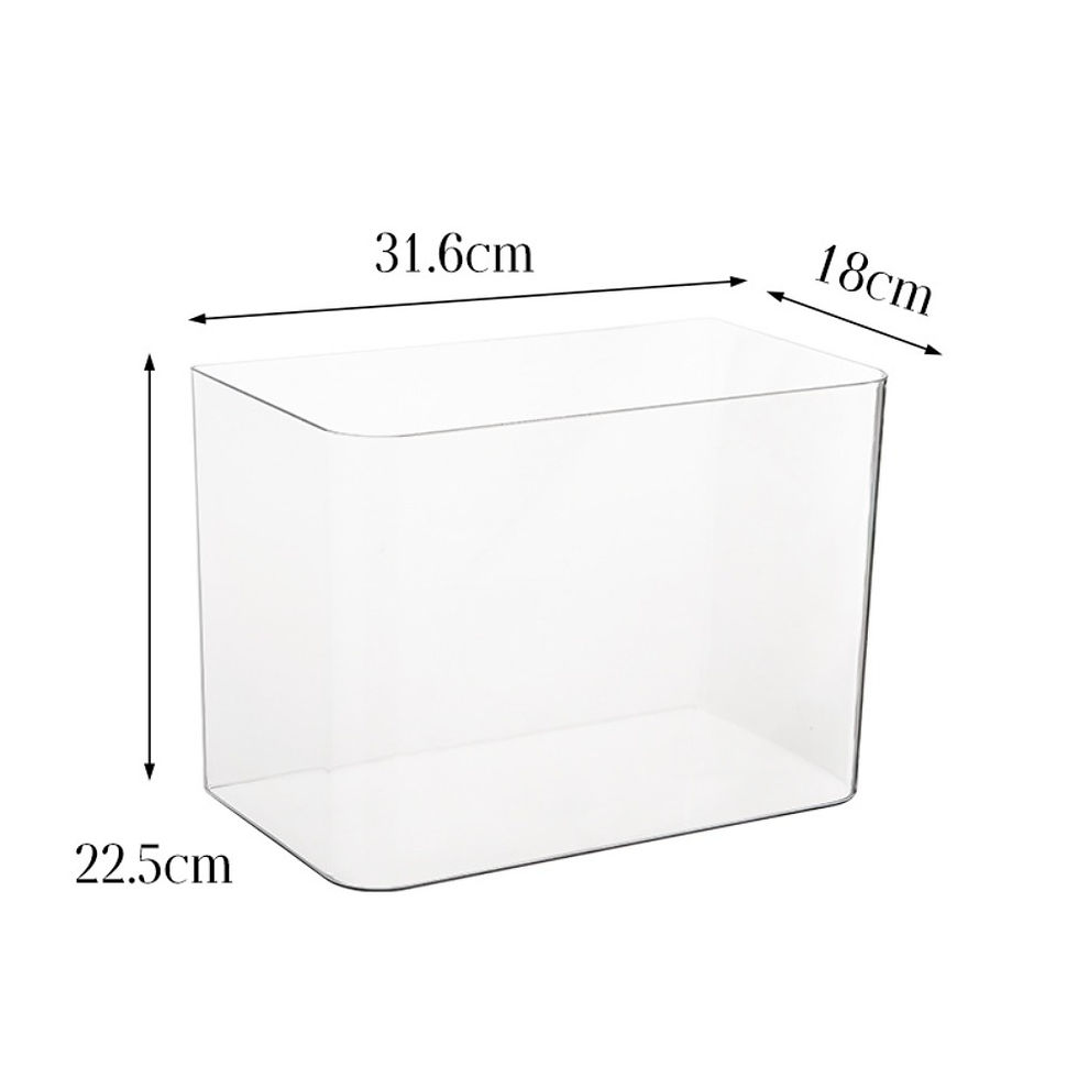 Thumbnail: PET+ABS Fish Tank New Transparent with Lid Aquarium Drop Resistant Hydroponic Ta