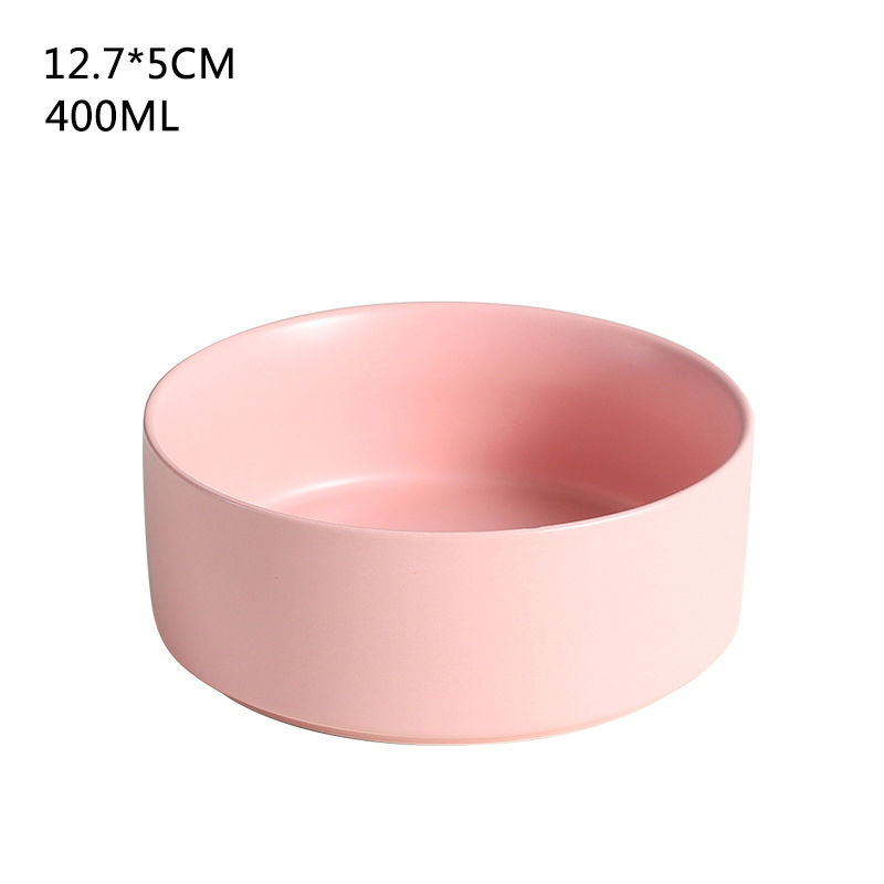 Thumbnail: Self-Assembly Ceramic Double Cat Bowl Dog Bowl 400ML Pet Feeding Water Bowl Cat 