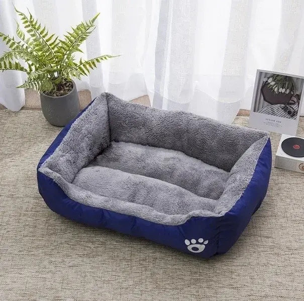Thumbnail: Pet Large Dog Bed Warm House Candy-colored Square Nest Pet Kennel For Small Medi