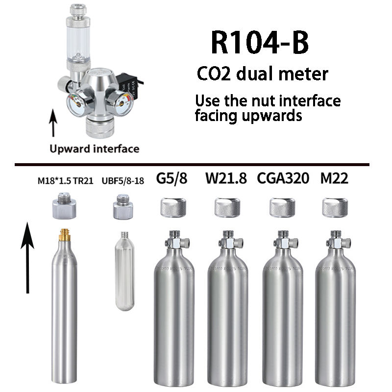 Thumbnail: AC100-240V Aquarium CO2 Regulator Electromagnetic Valve Bubble Counter CO2 Contr