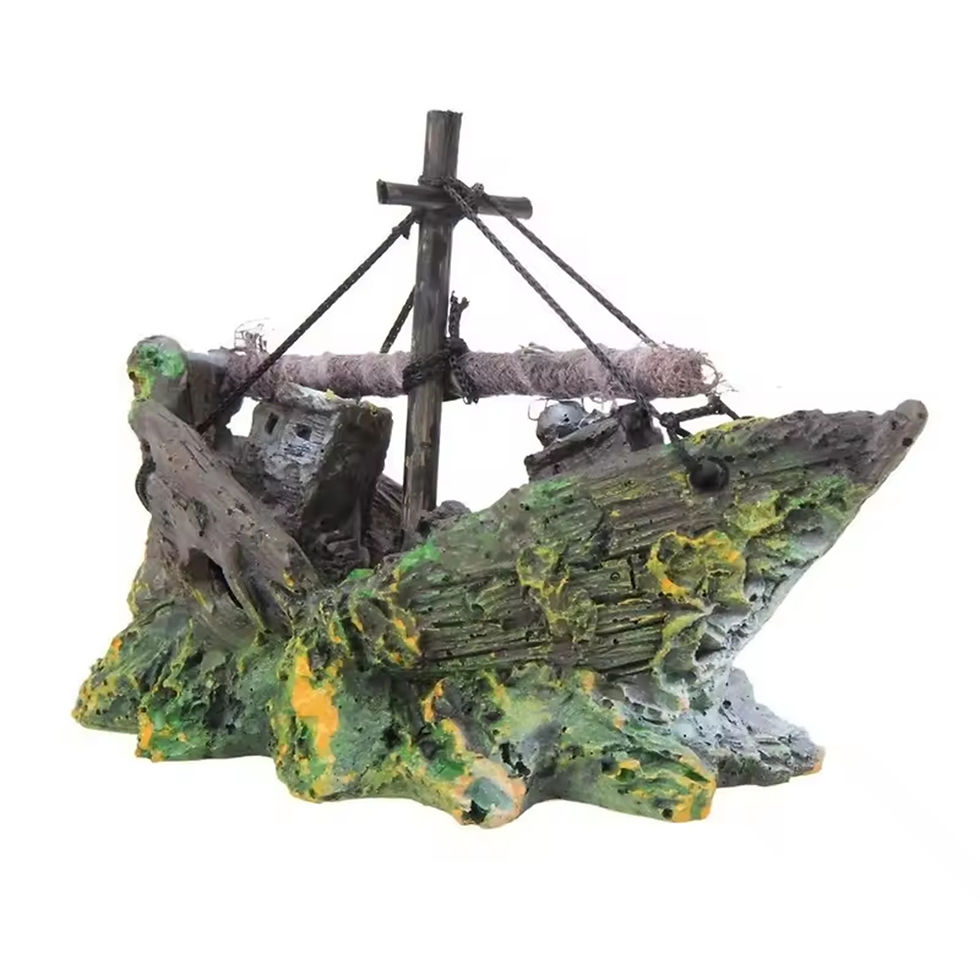 Thumbnail: Random Style Fish Tank Shipwreck Pirate Ship Ornament Simulation Underwater Worl