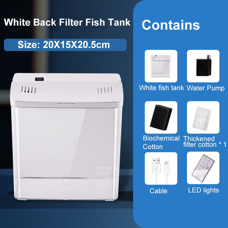 Thumbnail: Fish tank living room small mini Douyu tank household tabletop ecological tank s