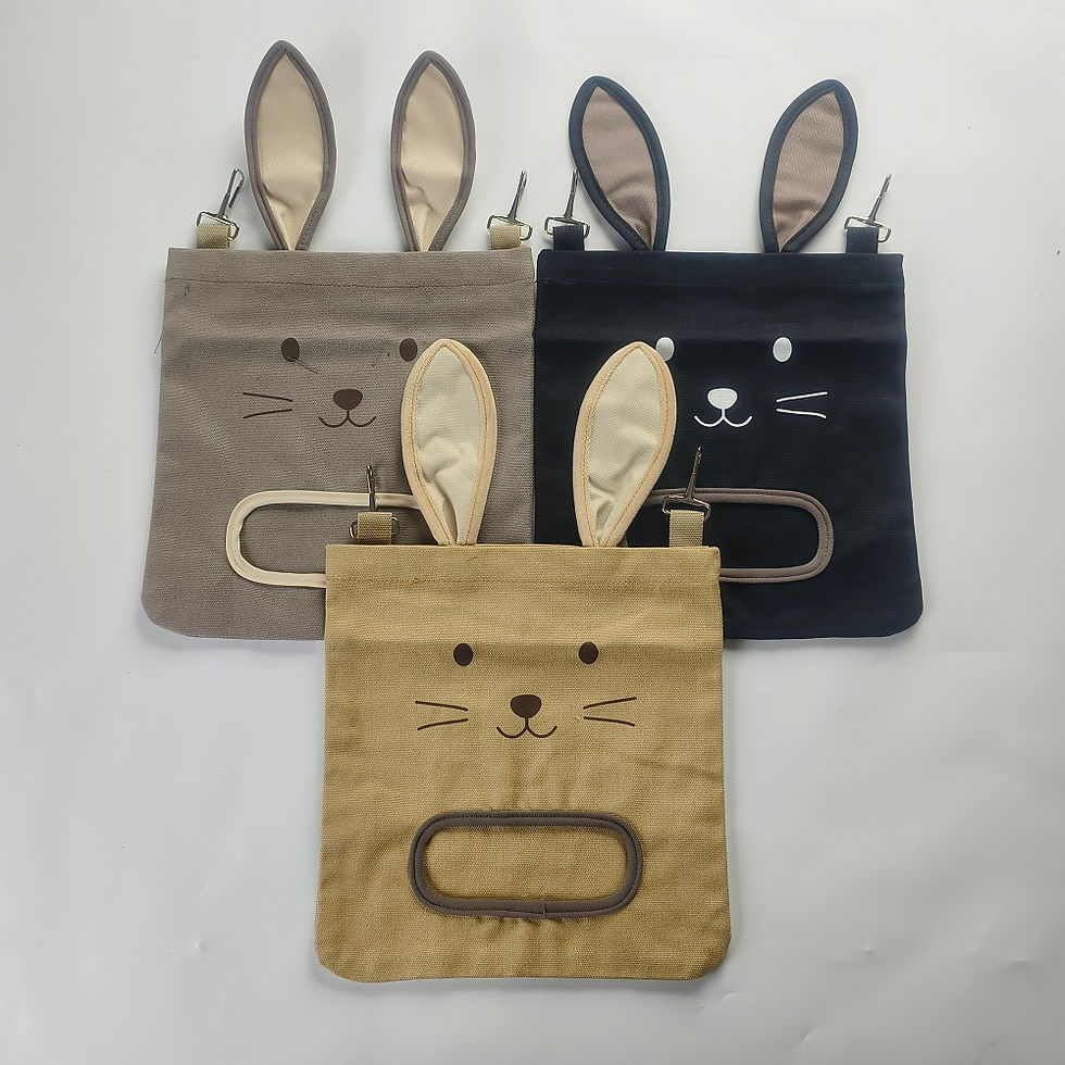 Thumbnail: New Rabbit Hanging Hay Bag Shaped Feeding Feed Package Convenient Multiple Color