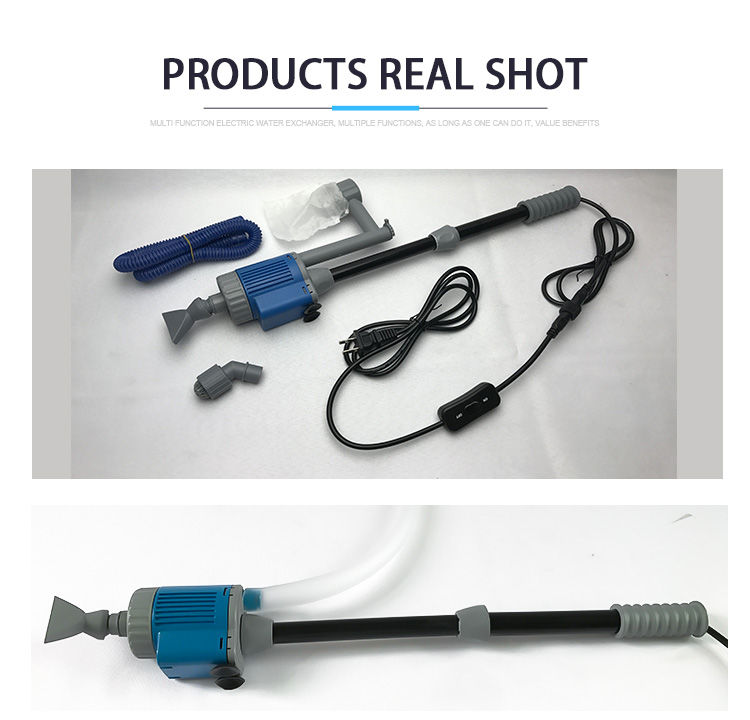 Thumbnail: 20/28W Electric Aquarium Fish Tank Water Change Pump Aquarium Cleaning Tool Wate