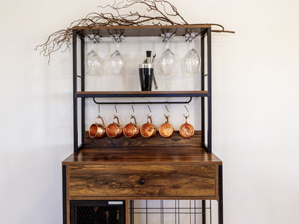 Image showing a bar area set up in the living room 