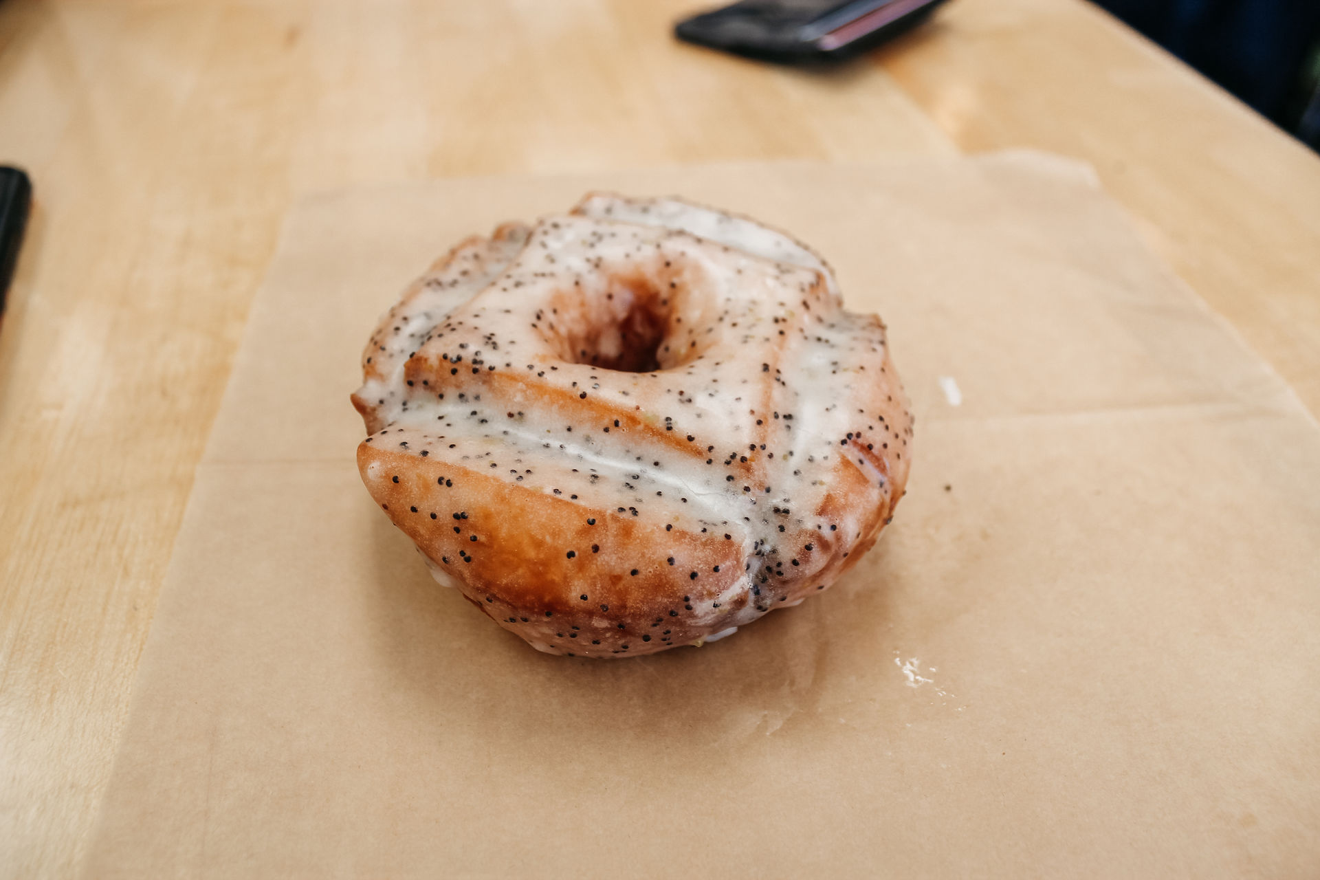 Lemon Poppyseed Old Fashioned Donut