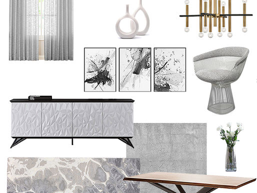 Get the Look: Black and White Dining Room