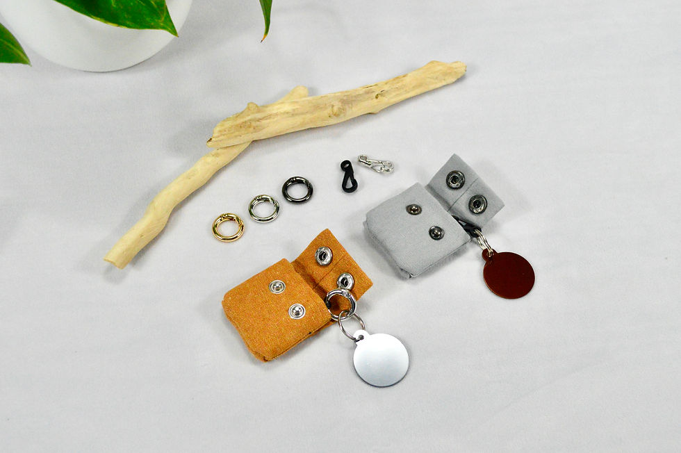 Mini Carabiner Clip - Dog Tag Silencer Attachment