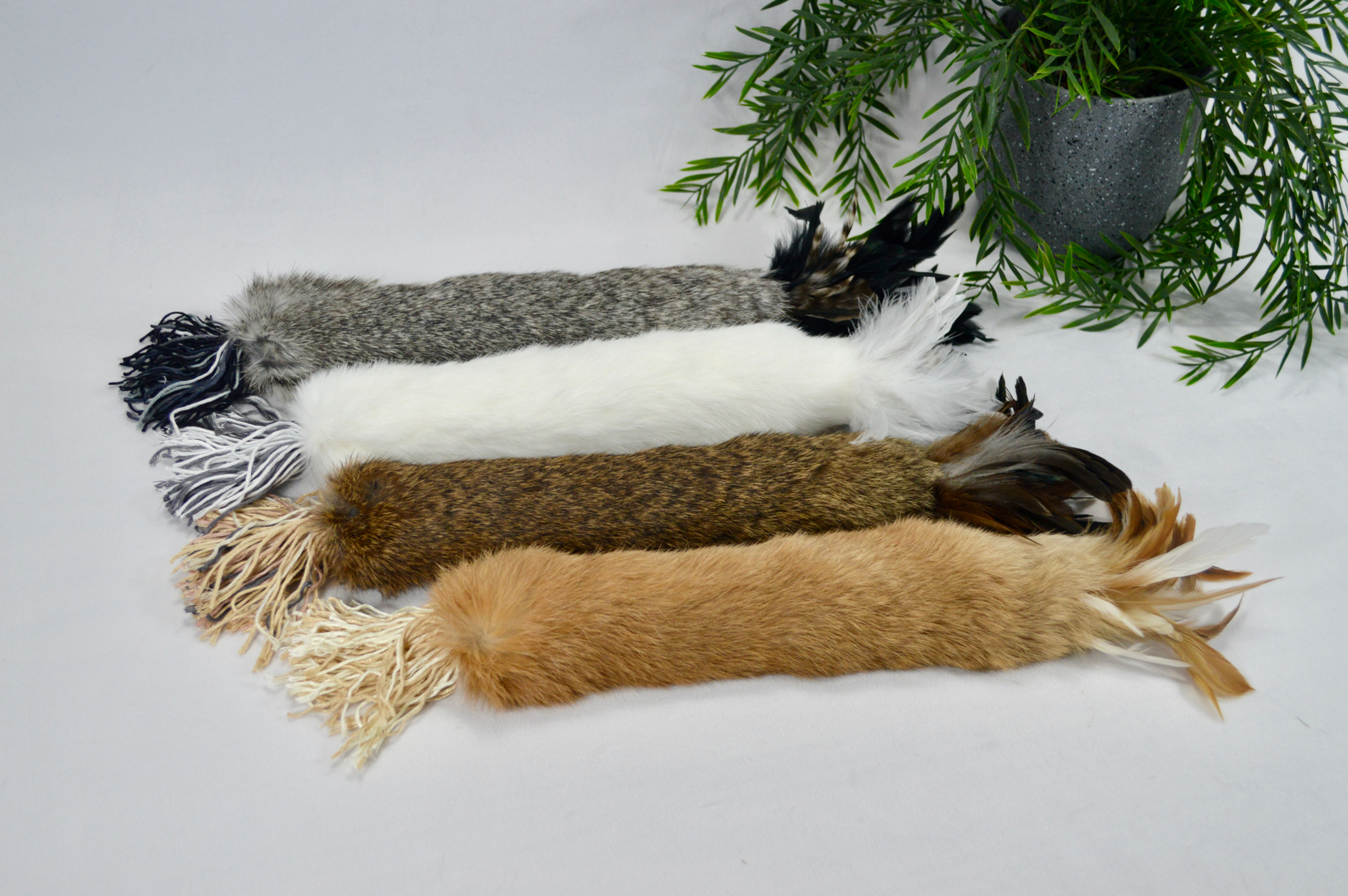 Catnip Cat Kicker Pillow - Rabbit Fur