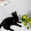 Thumbnail: Cat Playing With Rabbit Fur Cat Toy Pom Pom