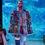 Thumbnail: Festival Fashion Cape Front View on Fashion Show Runway