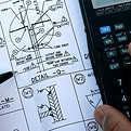 Plan et calculatrice
