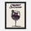 Miniatura: The wine cat collection-cabernet sauvignon -Museum-Quality Wooden Framed Poster