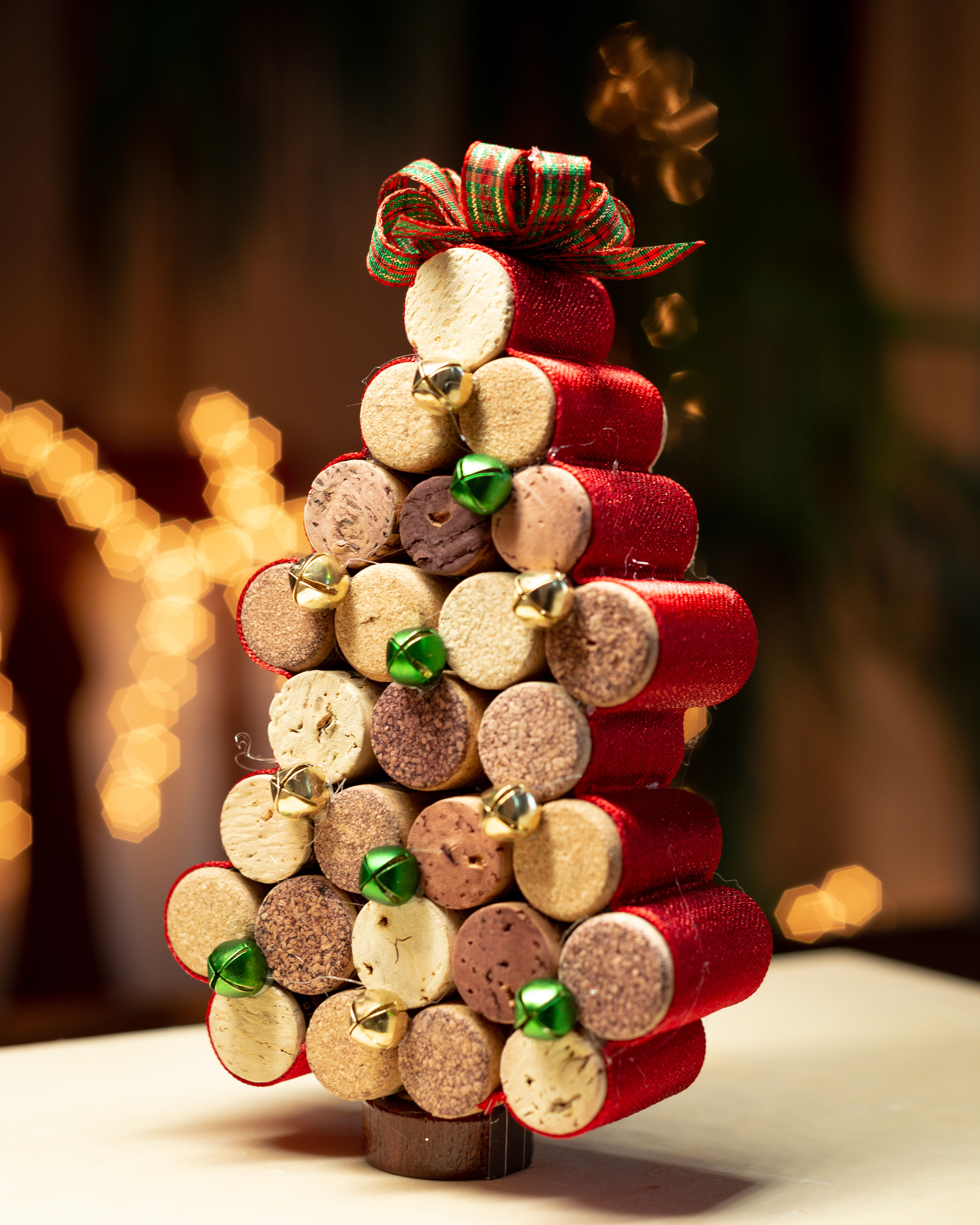 Stacked Corked Christmas Tree