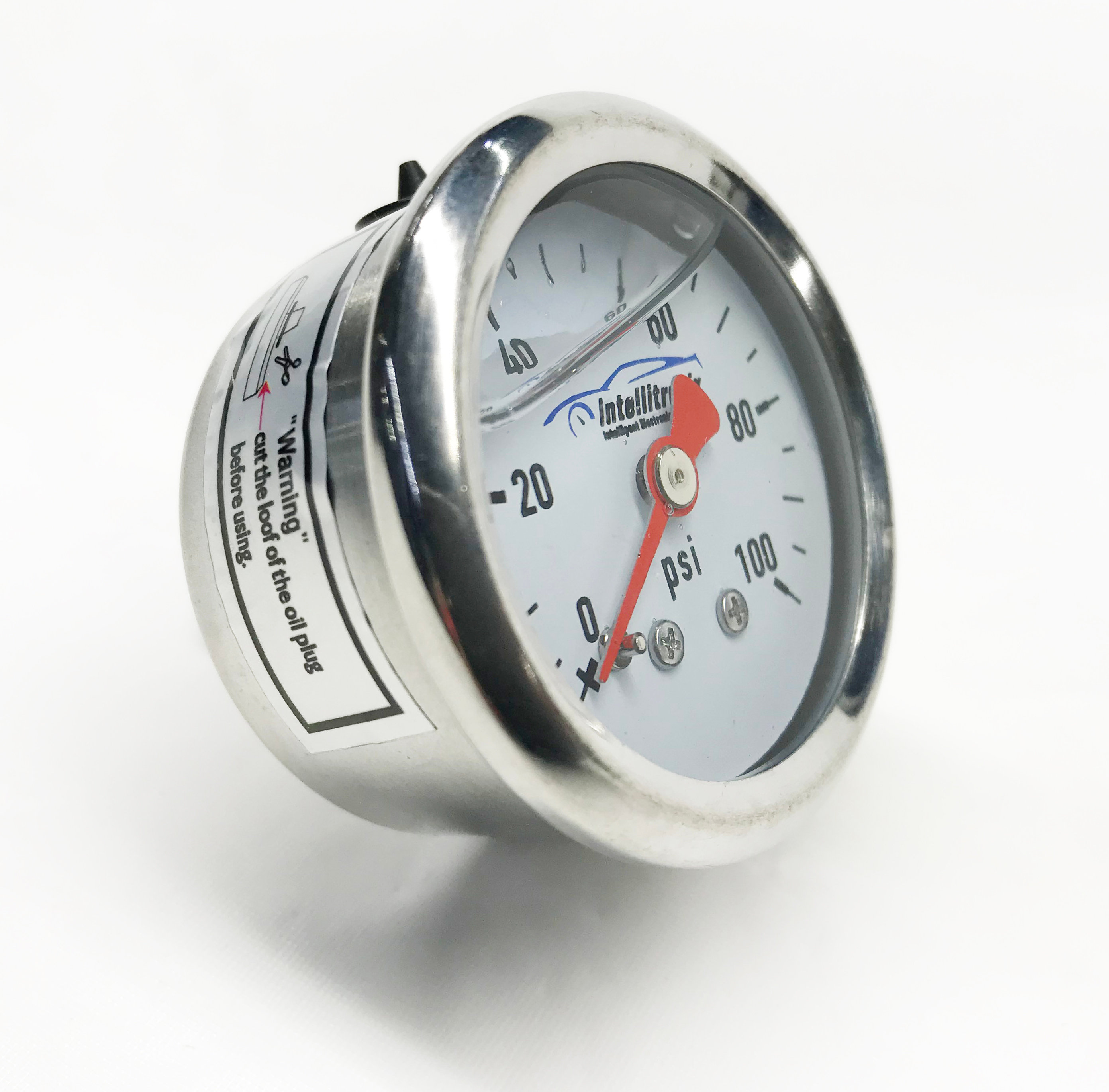Fuel Pressure Analog Gauge 100 PSI intellitronix