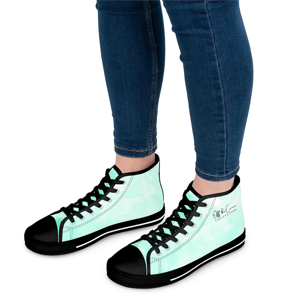 Thumbnail: Aqua Women's High Top Sneakers