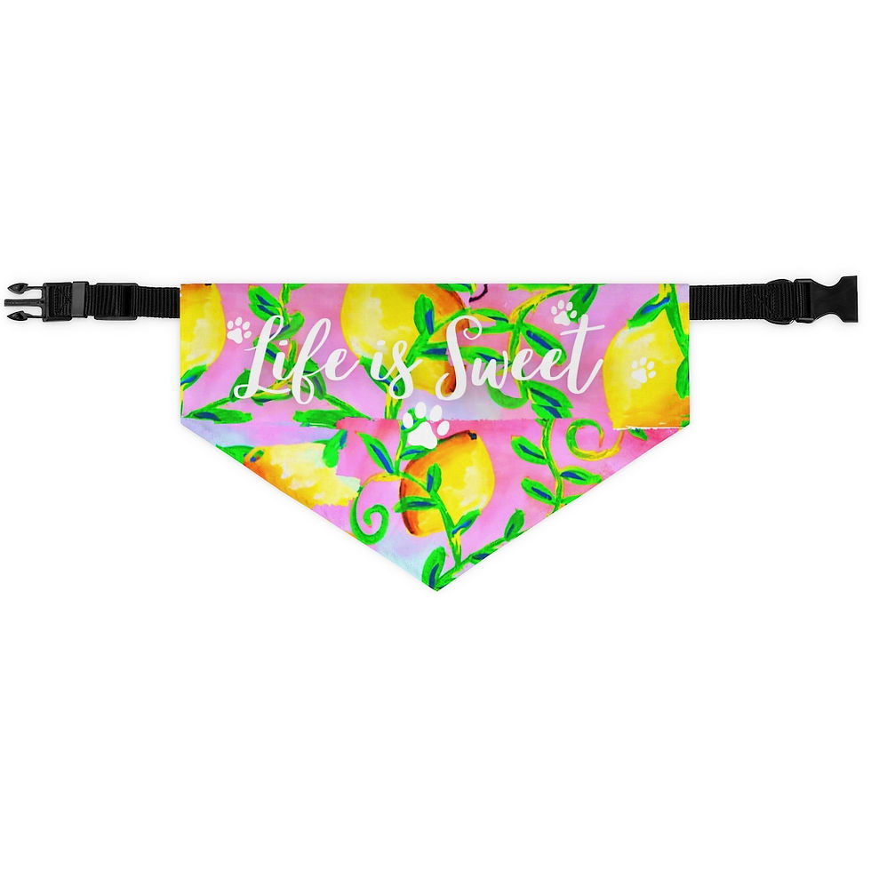 Thumbnail: Life is Sweet (Purple) Pet Bandana Collar