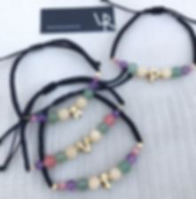 Pulsera letra y piedras