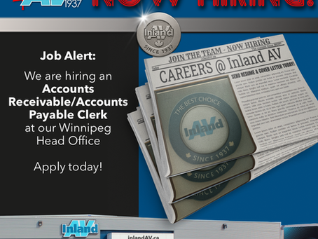 Now Hiring Accounts Receivable/Accounts Payable Clerk!