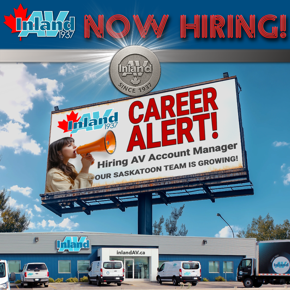 Audio Visual Account Manager Career Opportunity in Saskatoon