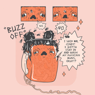 "Buzz Off", A Mindy Marmalade Comic