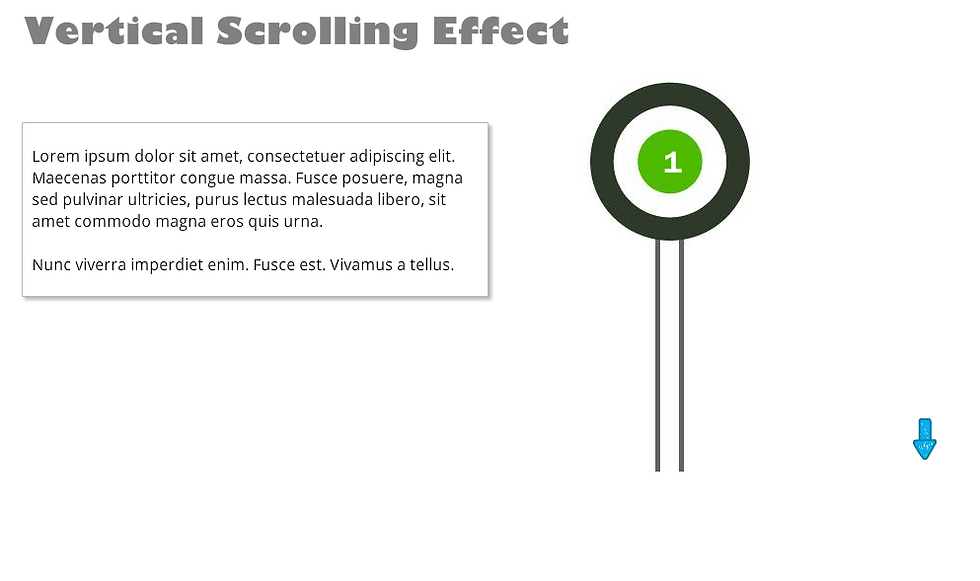 Vertical scrolling effect