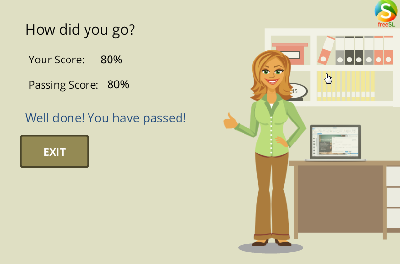 Multiple choice quiz template