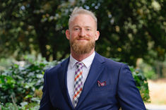 Outdoor business professional headshot, photographed by Olivia Cameron Photography