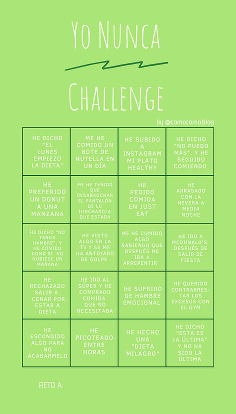 YO NUNCA CHALLENGE