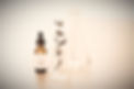 essential oil and beakers