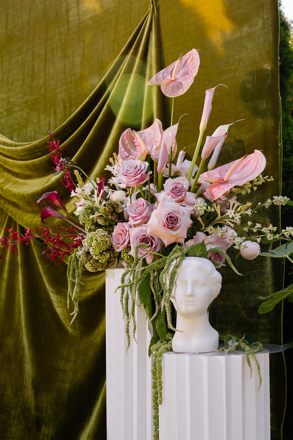 Eye-level view of a vintage camera on a wooden table