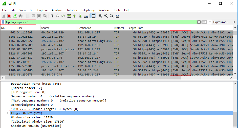 wireshark display filter tcp reset