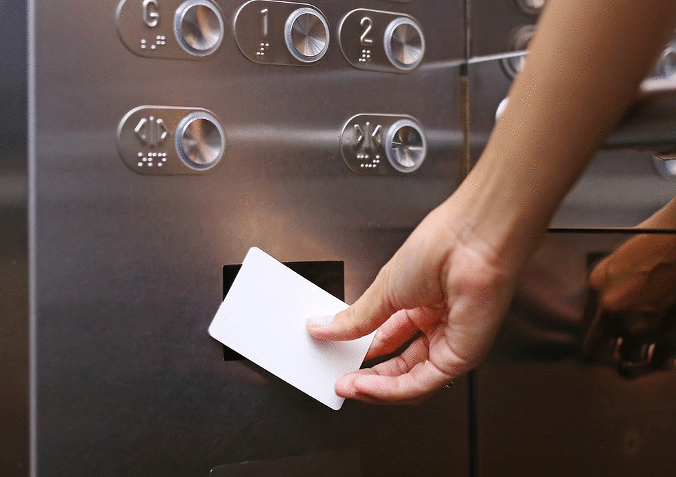 A badge RFID access control system