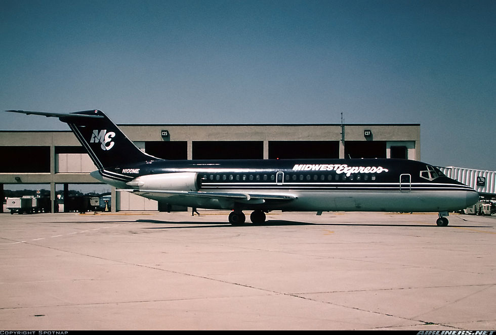 A Midwest Express DC-9