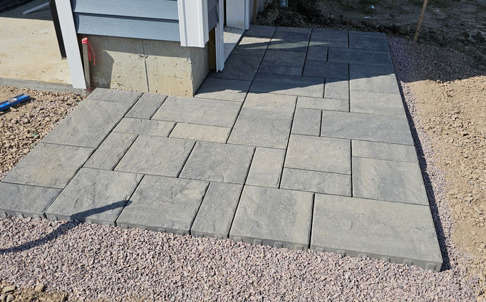 New Build, Paver, Patio, Walkway