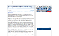 "Each Day in the Hospital Raises Risk of Multidrug-Resistant Infection"